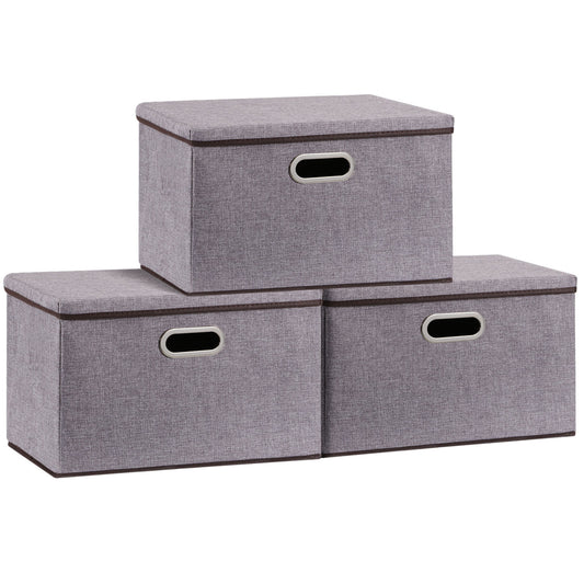 Storage Box for living room and home - foldable Grey Storages & Racks box bucket home organizer storage wardrobe