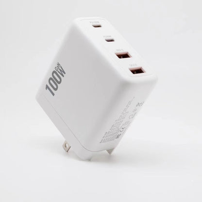 High-Performance 100W GaN Fast Charger - Dual Type-C & USB - Sleek White Design GaN Chargers 100w best portable charger C type fast charger GaN chargers multi ports New arrival portable portable cahrger USB wall charger {{ product_collections }} {{ product_description }}