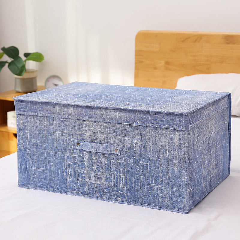 Fabric Foldable Storage Storage Box Toy Clothes Storage Bag Blue Storages & Racks clothes home oragnizer storage wardrobe