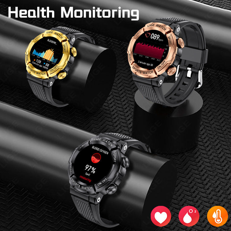 Blood Oxygen Monitoring Sleep Bluetooth Calling Smart Watch Smart Watches blood oxygen bluetooth calling electronics round dial selfie sleep monitoring smart watch