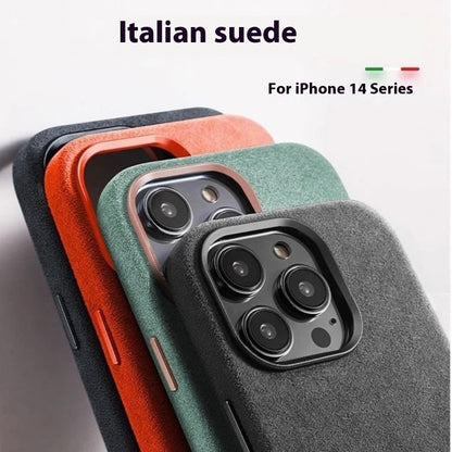 Alcantara Suede Phone Case Magnetic All-inclusive Men And Women 0 iPhone iPhone cases luxury magnetic magsafe Phone cases wireless {{ product_collections }} {{ product_description }}