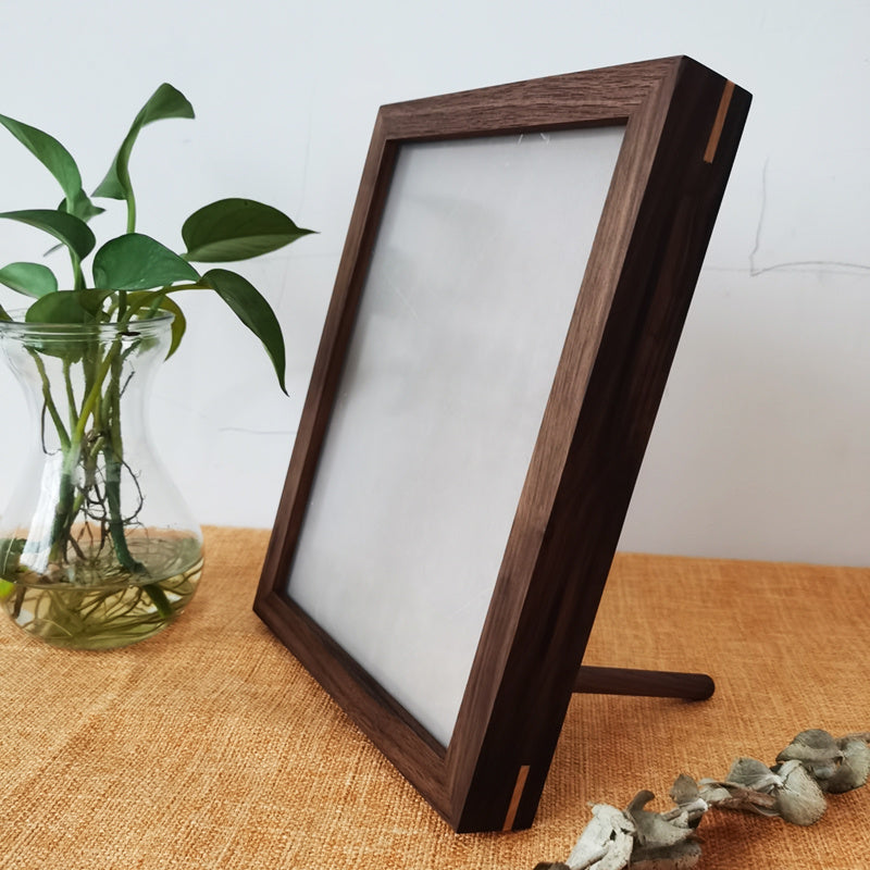 Hand Polished Beech Photo Frame Black walnut Photo frames decor home photo frame