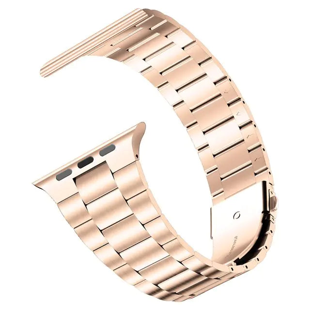 Elevate Your Apple Watch with Sleek Sophistication Rose Gold 42 MM 44 MM 45 MM Apple Watch Bands apple watch apple watch band apple watch strap elegant metallic new arrival stainless steel stylish {{ product_collections }} {{ product_description }}