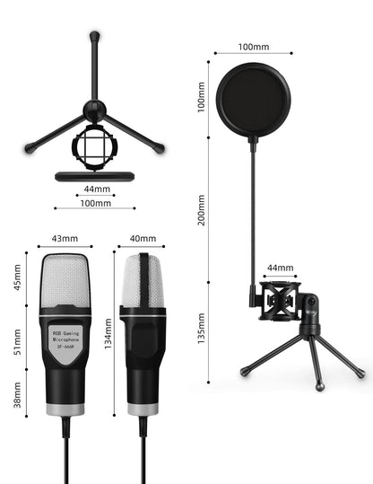 Desktop Microphone Live Conference Microphone Microphones audio audio devices blogging bluetooth cable micro phone computer accessories electronics gaming gaming microphone microphones online meeting