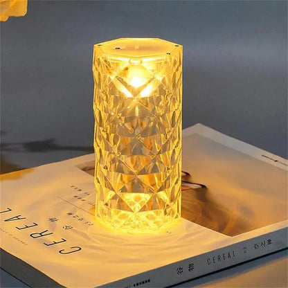 Elegant Nordic Crystal Rechargeable Table Lamp – Illuminate Your Space with Sophistication Warm Yellow 1 Piece Table Lamps acrylic antislip cordless dimmable elegant lamp led LED lamp night light optical portable rechargeable table lamp table lamps tablelamp versatile warmyellow {{ product_collections }} {{ product_description }}