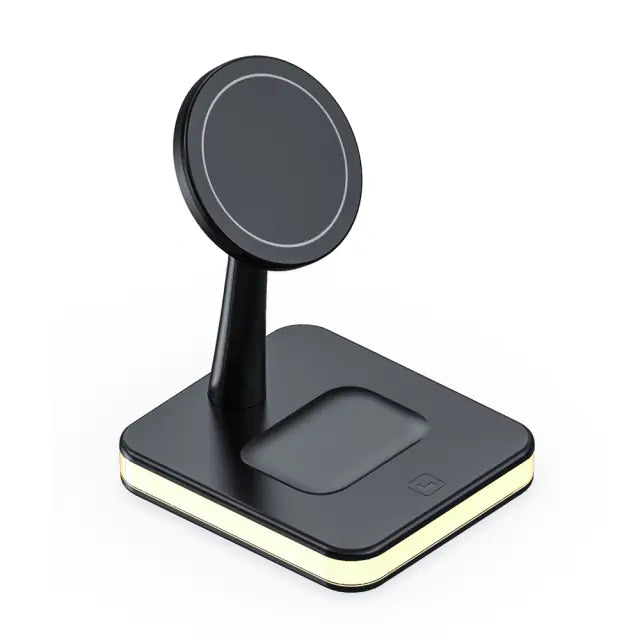 25W Magnetic Wireless Charger Stand | Fast & Efficient | Qi-Certified Wireless Chargers 22w 25w 3 in 1 air poods airpods apple apple watch charger charging pads charging station fast charger iphone led light magsafe mbile charger stand table lamp wireless charger {{ product_collections }} {{ product_description }}