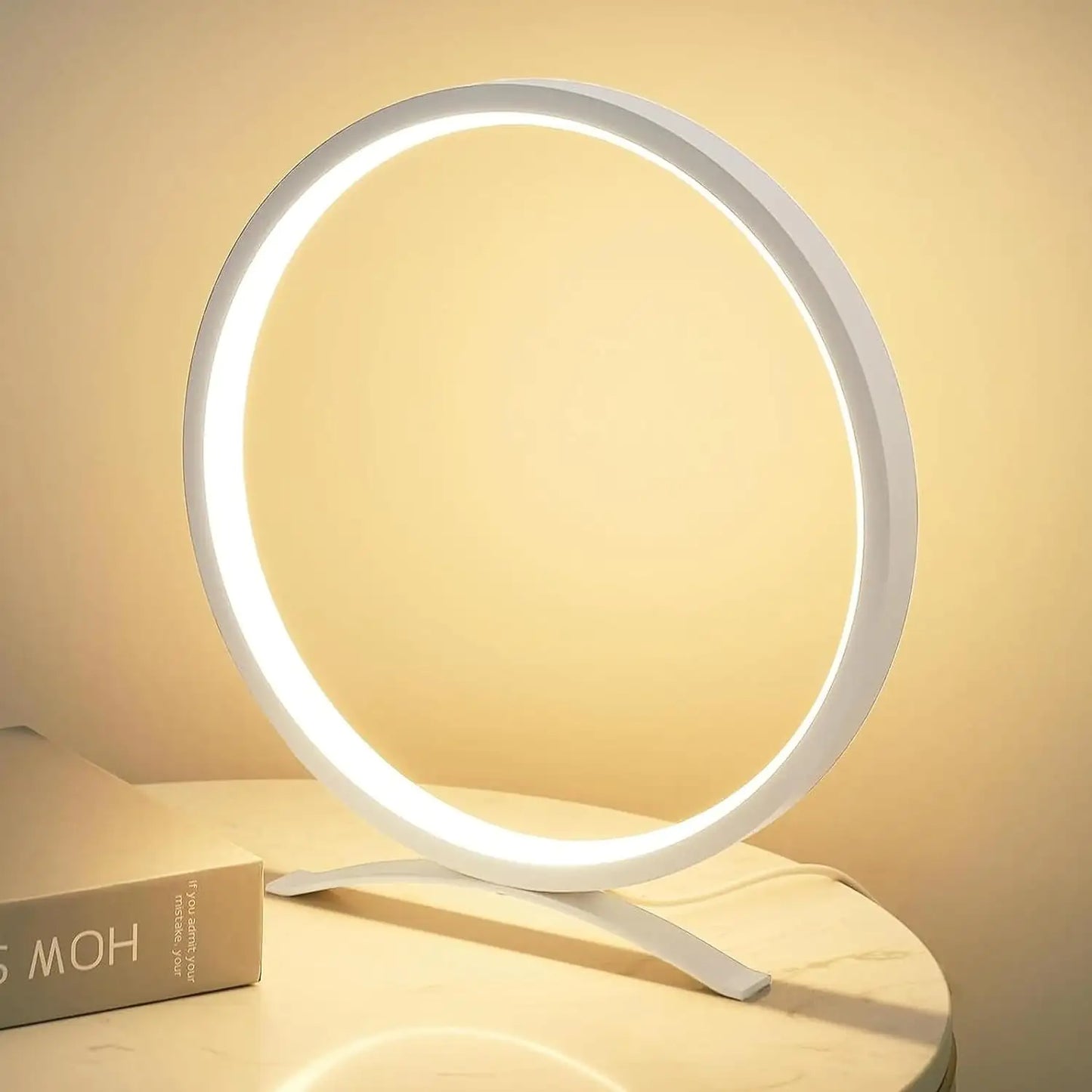 Contemporary Sleek LED Desk Light – Modern Elegance for Your Home Table Lamp Table Lamps adjustable brightness contemporary decor dimmable eco-friendly home lamp led LED lamp minimalist ring shape sleek sophisticated versatile {{ product_collections }} {{ product_description }}