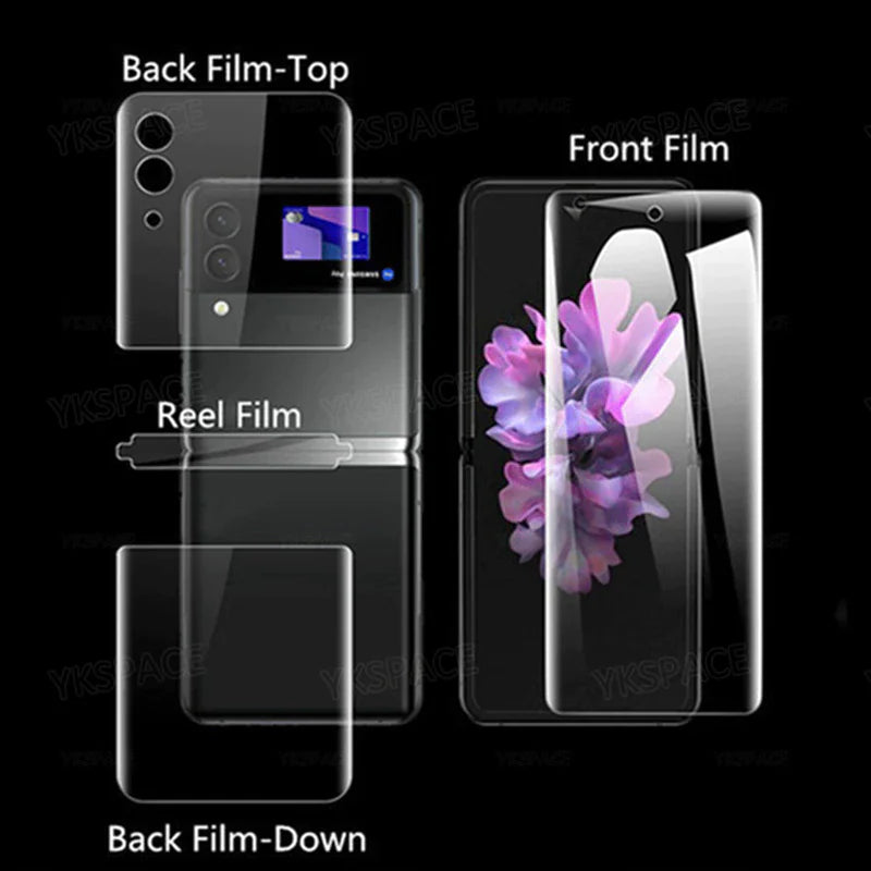 For Samsung Galaxy Z Flip 3 5G Soft Hydrogel Screen Protector Film/HD Lens Cover Mobile Phone Cover & Protectors Case electronics electronics accessories mobile protector mobile case mobile phone mobile phone accessories mobile phone case mobile phone cover mobile phone safety mobile phone screen protector Samsung