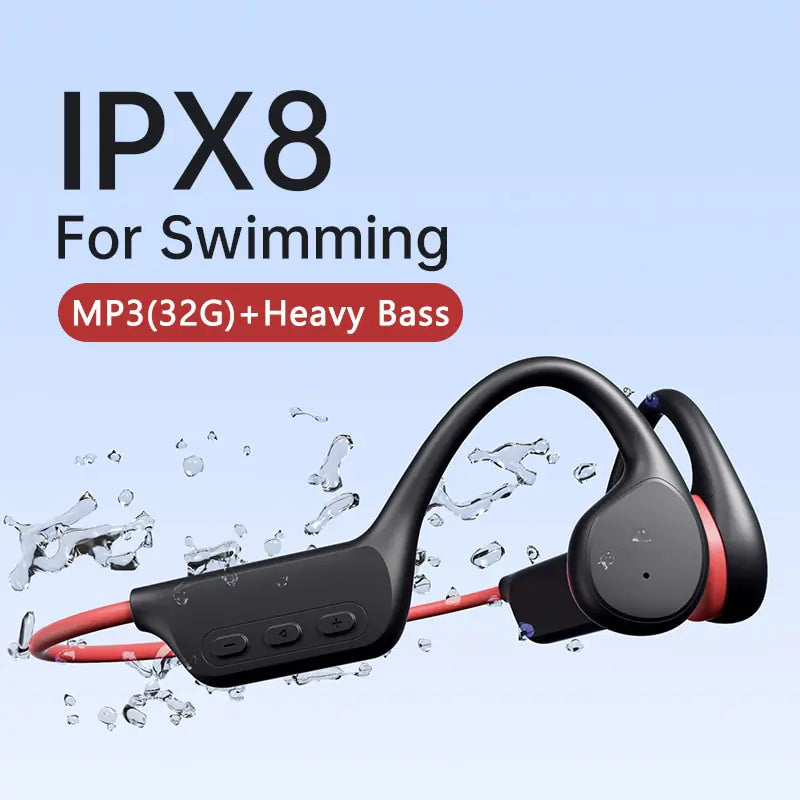 X7 Bone Conduction Headphones Headphones & Earbuds audio Audio & Video Components audio device audio devices Bluetooth 5.2 Bone Conduction Earphone Ear Clip bluetooth headphones bone conduction certified headphone electronics Electronics & Gadgets electronics accessories fashion headphone headphone headphones swimming