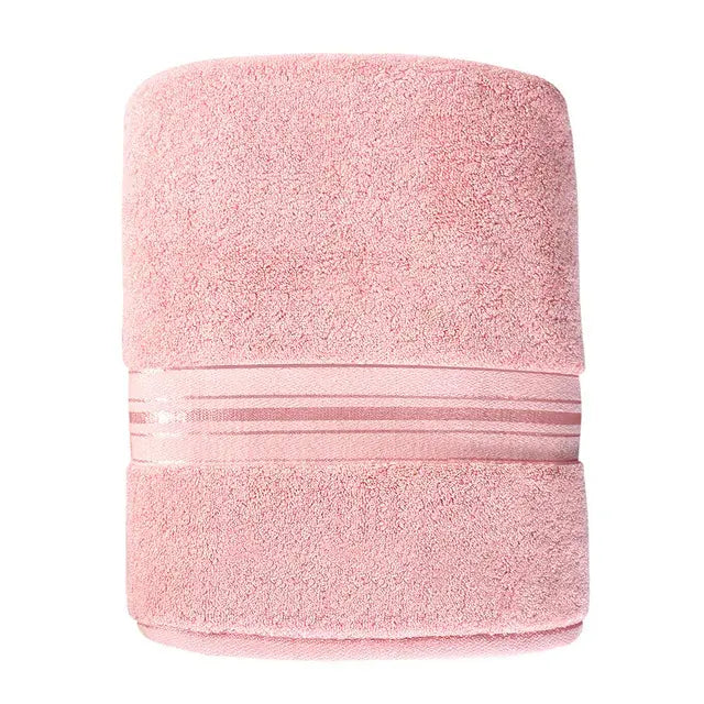 Absorbent Bath Towel Pink 90cmX180cm Towels bath towel Bedding and towels best drying bath towel cotton towels Home towels