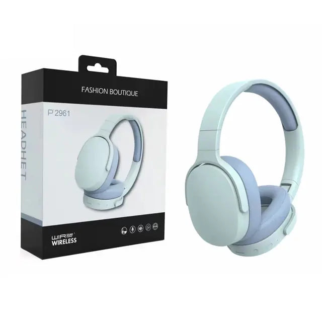 Wireless Bluetooth Headphones Blue With Box