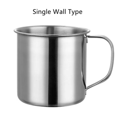 Double Wall Stainless Steel Coffee Mug Mugs & Cups coffee cup coffee mug Coffee Mugs dinning dinning table home Mug Stainless Steel tea and coffee cups