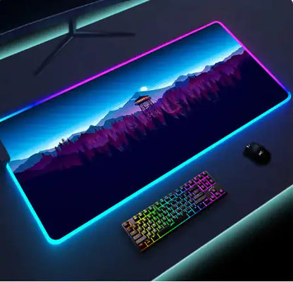 Luminous LED Lighting Mouse Pad Desk Mat computer Computer Accessories computer table accessories Computers Computers & Accessories electronics Electronics & Gadgets electronics accessories Luminous LED Lighting Mouse Pad RGB mouse and keyboard mat for computer table