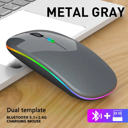 Wireless Bluetooth Mouse Grey Keyboards & Mouse Bluetooht computer electronics laptop Mouse Wireless wireless mouse for laptop and computer