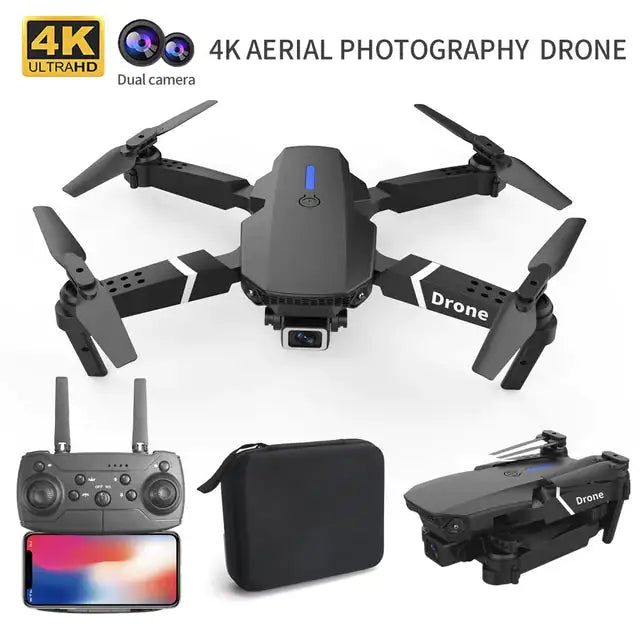 Professional Drone E88 4k Wide-Angle HD Drones drone drone camera drone for video making drone with bag drone with cameras drone with video camera drones electronics matchless matchless online matchlessonline Professional Drone E88 4k Wide-Angle HD RC controlled drone camera versatile camera and drone