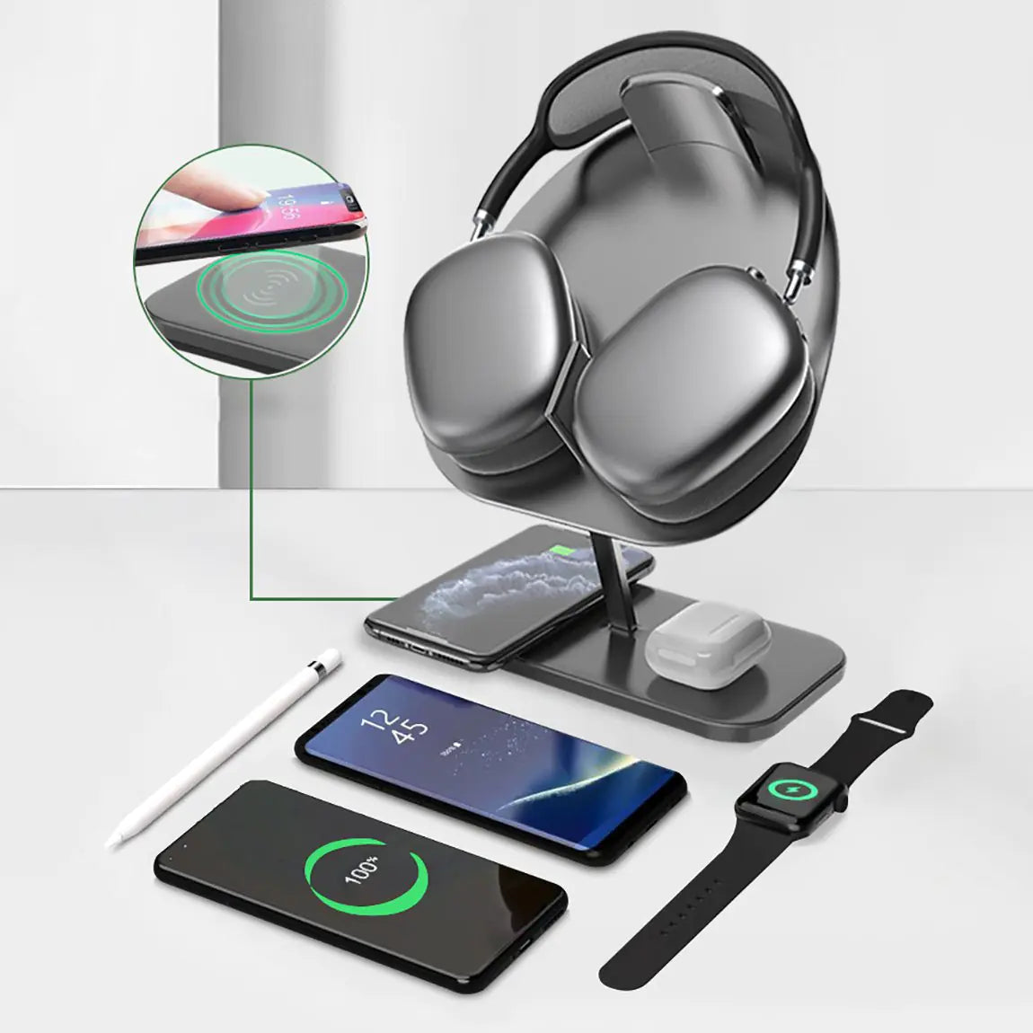 Ultimate 3-in-1 Wireless Charging Dock Mobile Phone Chargers electronics Electronics & Gadgets electronics accessories fast wireless charger intelligent wireless charger Iphone Magnetic Wireless Charger Station Dock iphone wireless charger magnetic wireless charger for iphone apple watch and airpods Ultimate 3-in-1 Wireless Charging Dock wireless charger wireless charger for iphone watch and air pods