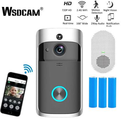 Wifi Doorbell Camera Doorbells Doorbell doorbell with camera doorbell with mobile connected camera doorbell with wifi connected camera home home security Intercom security Security Camera