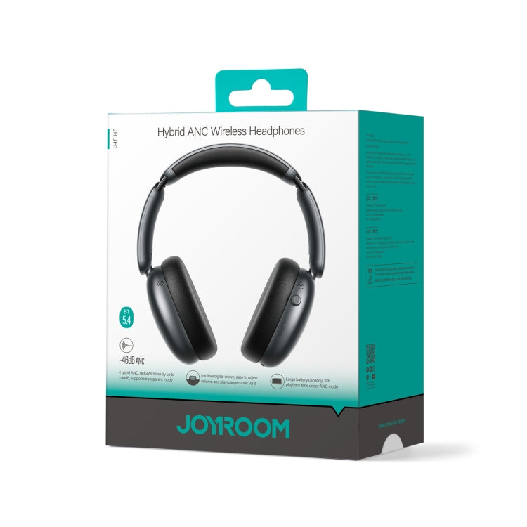 Bluetooth Headphones with Hybrid Active Noise Cancellation (ON / OFF) and Calls features Headphones & Earbuds audio Bluetooth headphones Earphone & Headset electronics electronics accessories Headphones & Earbuds Headset & Headphone Headphones Apple Accessories long macthless online JOYROOM playtime retractable