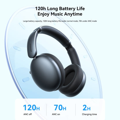 Bluetooth Headphones with Hybrid Active Noise Cancellation (ON / OFF) and Calls features Headphones & Earbuds audio Bluetooth headphones Earphone & Headset electronics electronics accessories Headphones & Earbuds Headset & Headphone Headphones Apple Accessories long macthless online JOYROOM playtime retractable