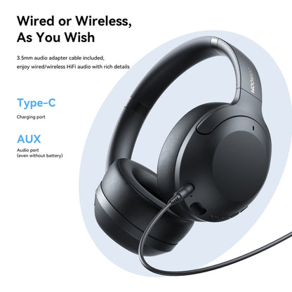 Bluetooth Wireless Headphones with Active Noise Cancellation and Calls features