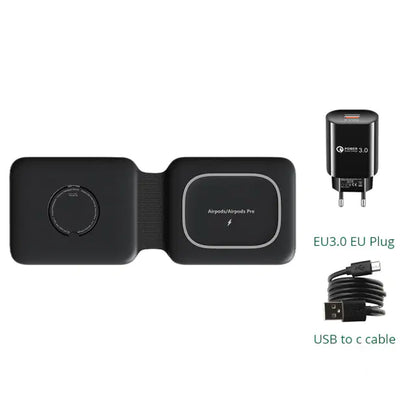 15W Magnetic Wireless Charger | Fast & Convenient | Advanced Technology Wireless Chargers 3 in 1 air pods apple apple watch charging dock charging pads charging station iphone magnetic wireless charger {{ product_collections }} {{ product_description }}