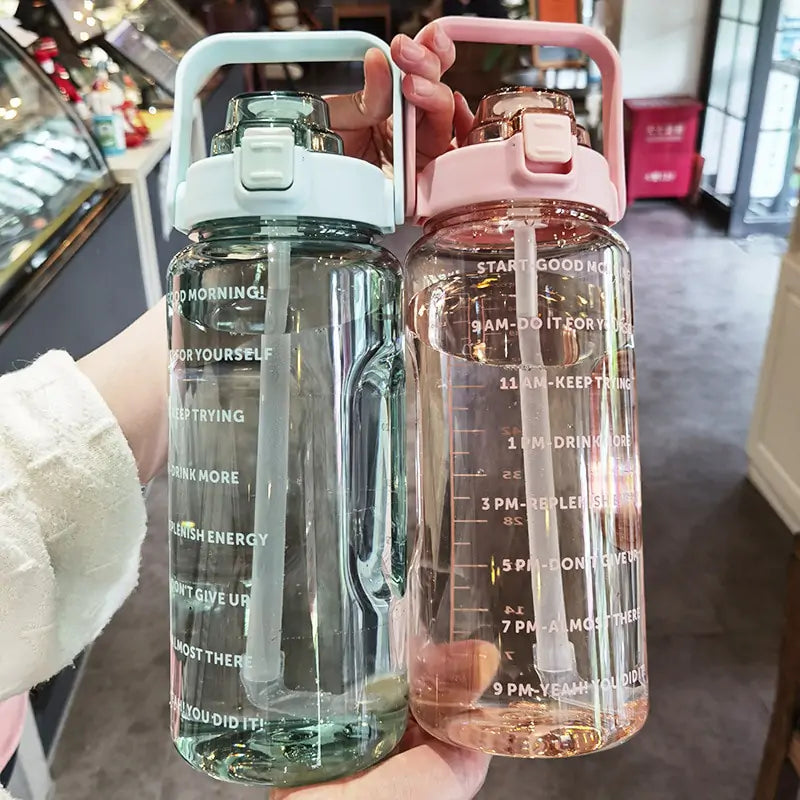 Motivational Sports Water Bottle Water Bottles dinning dinning table home transparent water bottle Water Bottle