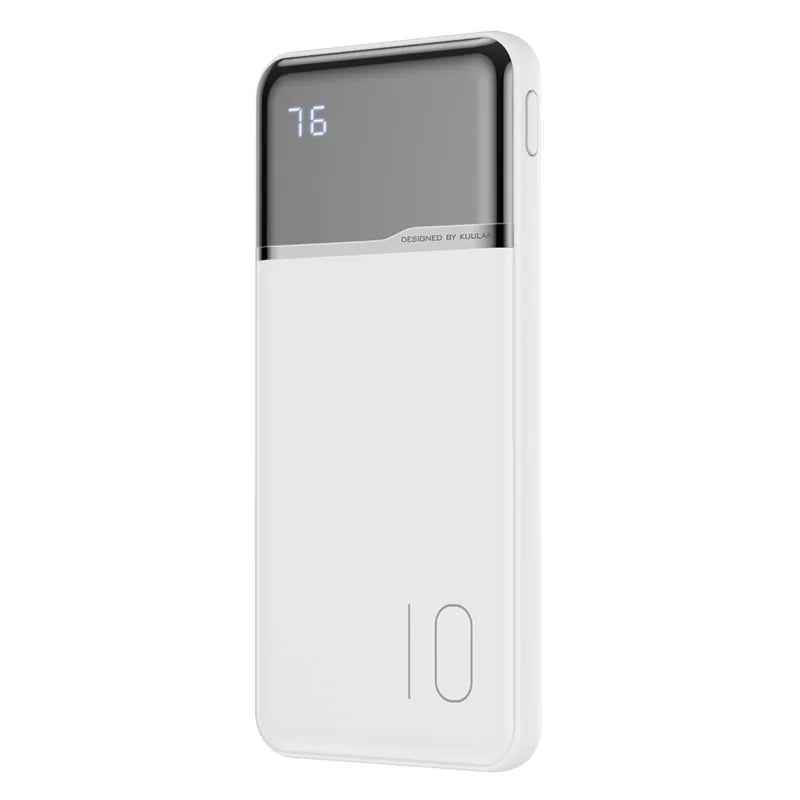 10000 mAh Portable Charging Power Bank | Slim, Stylish, Powerful | Best Travel Charger White Power banks c type charfe charging elegant fast charger fast chargerbig capacity high capacity micro usb pocket size power bank powerbank slim usb {{ product_collections }} {{ product_description }}