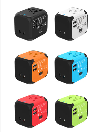 Universal Adapter Sockets Converter Adapters & Converters adapter converter electronics electronics accessories plug sockets travel travel adapter universal plug USB USB charger