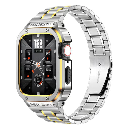 Elevate Your Apple Watch with Our Premium Band and Case Combo Apple Watch Bands apple watch band and case case & band classic designer luxury New arrival new design premium premium quality stainless steel {{ product_collections }} {{ product_description }}