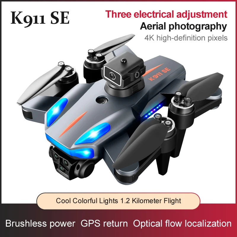 5G GPS Obstacle Avoidance Brushless Foldable Quadcopter / Drone RC 1.2KM K911 SE Drone with Professional Dual HD camera