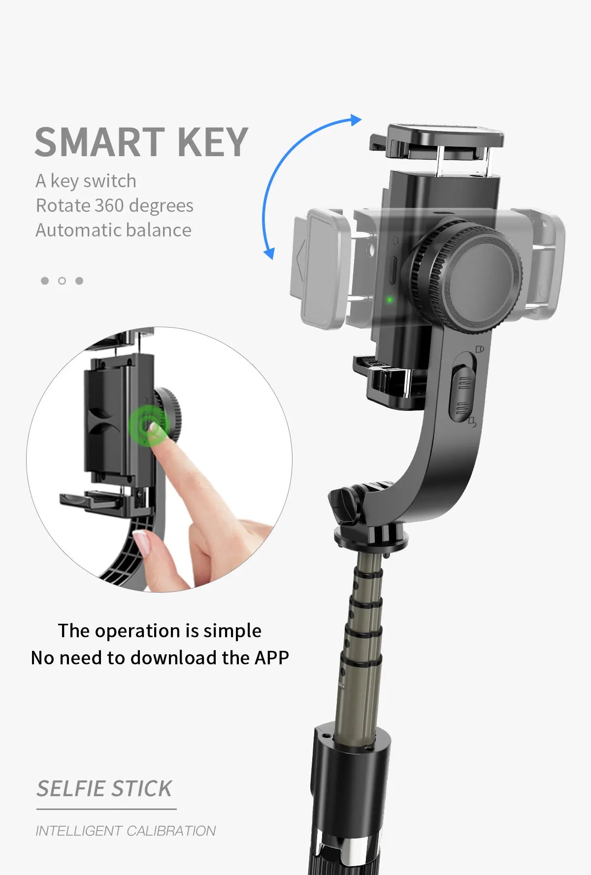 Pocket handheld selfie stick tripod gimbal stabilizer for iphone smart phone Gimbal Stablizers auto face tracking automatic selfie sticks blogging accessories camera stablizer electronics Gimbal handheld stablizer intelligent face tracking matchless online mobile phone accessories for blogging portable auto balance selfie stick selfie sticks tripod selfie tripod video video camera and mobile video accessories video devices video holder