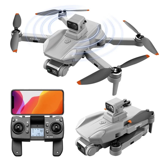 Profesional Aerial WiFi FPV Obstacle Avoidance Brushless Motor Foldable K90 Max GPS Drone With 4K HD Camera RC Quadcopter Drones 4k 5g bluetooth 5g connection 6k 8k drone drone for video making drone with video camera matchless online RC drone with 360 video camera remote controlled drone with 360 camera versatile camera and drone video video making