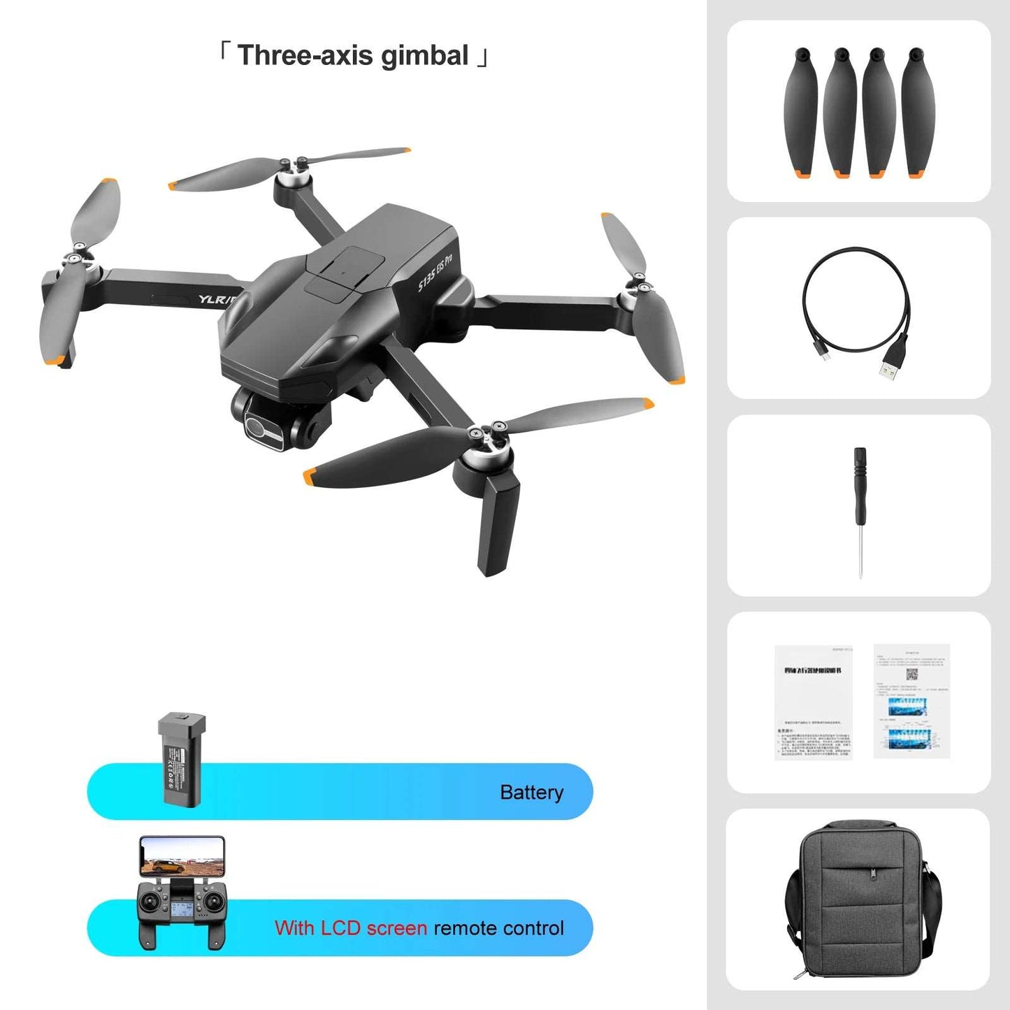 NEW S135 MAX Dron GPS 8K Dual HD Camera 3-Axis FPV Obstacle Avoidance Drones Brushless Quadcopter Toy Drone S135 V KAI ONE S135 MAX black s135 pro S135 drone Drones 4k 5g bluetooth 5g connection 6k 8k drone drone for video making drone with video camera matchless online RC drone with 360 video camera remote controlled drone with 360 camera versatile camera and drone video video making