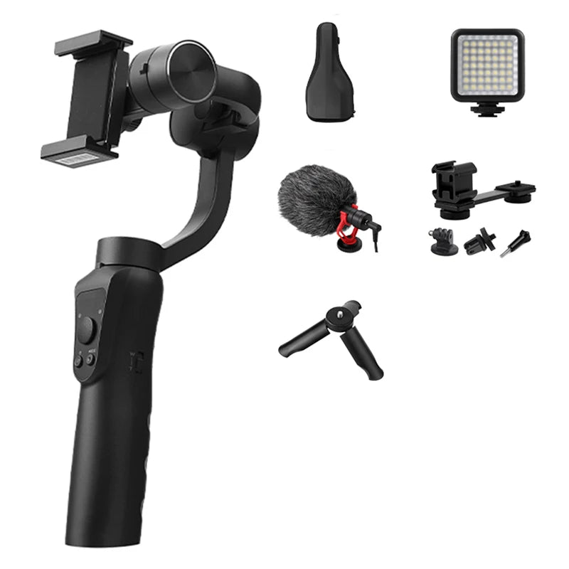 Takenoken Camera Gimbal 3 Axis Handheld Mobile Tripod Phone Face Tracking Steadicam Stabilizers For YouTube Tiktok Live Stream S5 Vlogging kit Headphones & Earbuds audio bluetooth headphones certified headphone earbud electronics in ear headphone matchless online