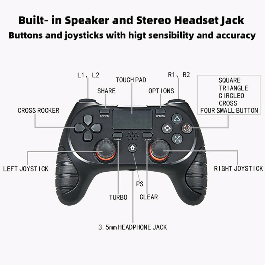 Gamepad Joypad Controller | Wireless Accessories & Custom Repair Parts for Sony PS4 PlayStation 4 Console PlayStation Controller controller gamepad joypad PlayStation PlayStation accessories wireless {{ product_collections }} {{ product_description }}