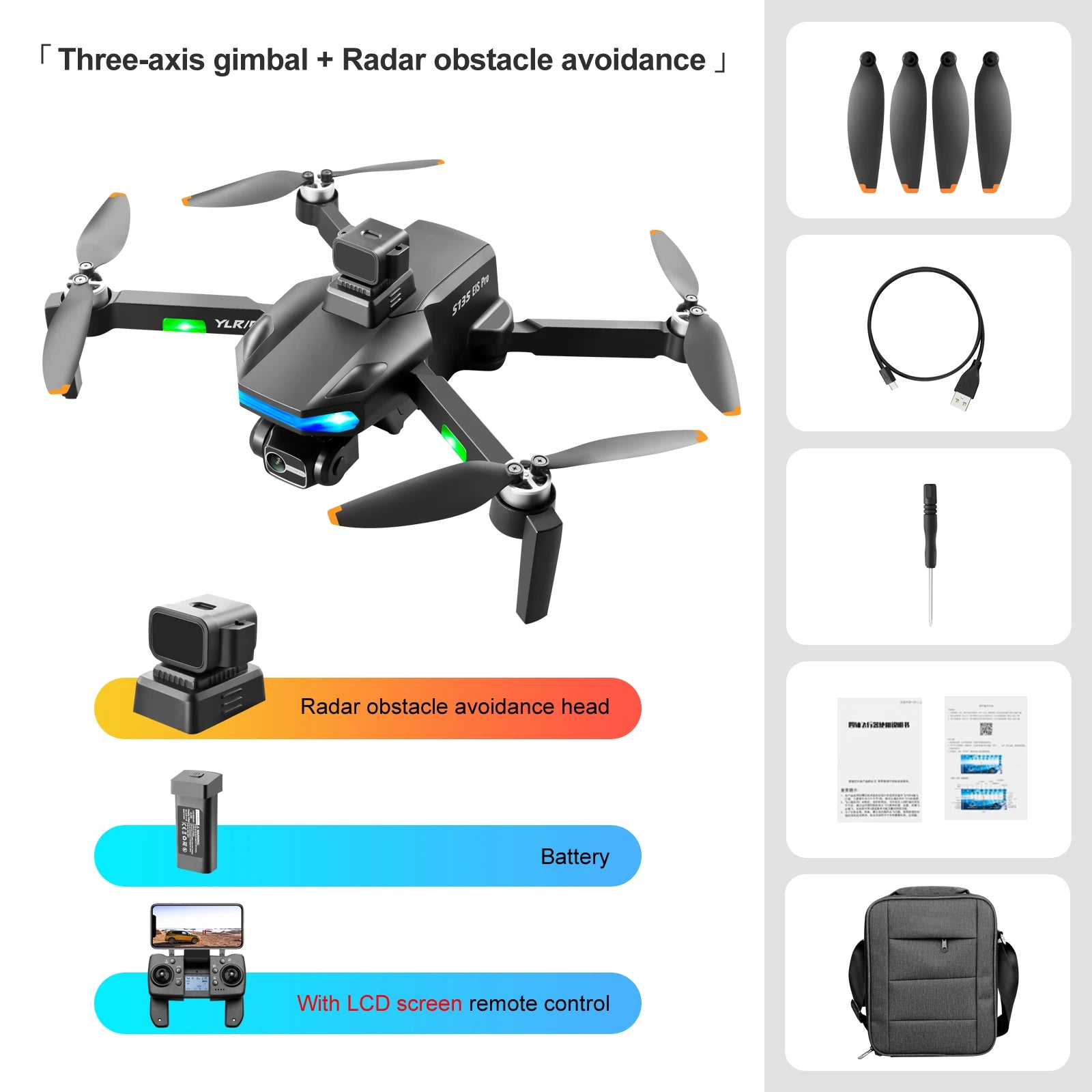 5G GPS Professional drone 4K Dual HD Camera 3-Axis Brushless motor Avoidance Optical flow Quadcopter Dron RC Drones S135 black s135 max s135 drone Drones 4k video and camera drone for vlogging drone drone camera drone for video making drone with bag drone with camera 8k drone with cameras drone with video camera dual camera drone electronics RC drone with 360 video camera remote controlled drone with 360 camera versatile camera and drone video video devices video making Wide-angle Aerial Drone