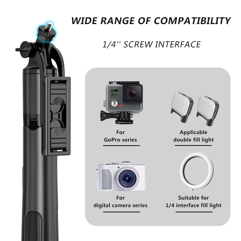 Aluminum Alloy 1560mm Wireless Control Selfie Stick Tripod Foldable Monopod Handheld Stabilizer for Gopro Camera Ring Light Tripods & Monopods auto face tracking automatic selfie sticks blogging accessories camera stablizer electronics Gimbal handheld stablizer intelligent face tracking matchless online mobile phone accessories for blogging portable auto balance selfie stick selfie sticks tripod selfie tripod video video camera and mobile video accessories video devices video holder