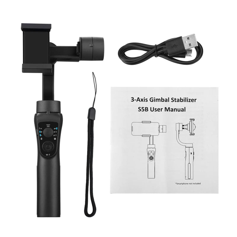 Takenoken Camera Gimbal 3 Axis Handheld Mobile Tripod Phone Face Tracking Steadicam Stabilizers For YouTube Tiktok Live Stream S5B Headphones & Earbuds audio bluetooth headphones certified headphone earbud electronics in ear headphone matchless online