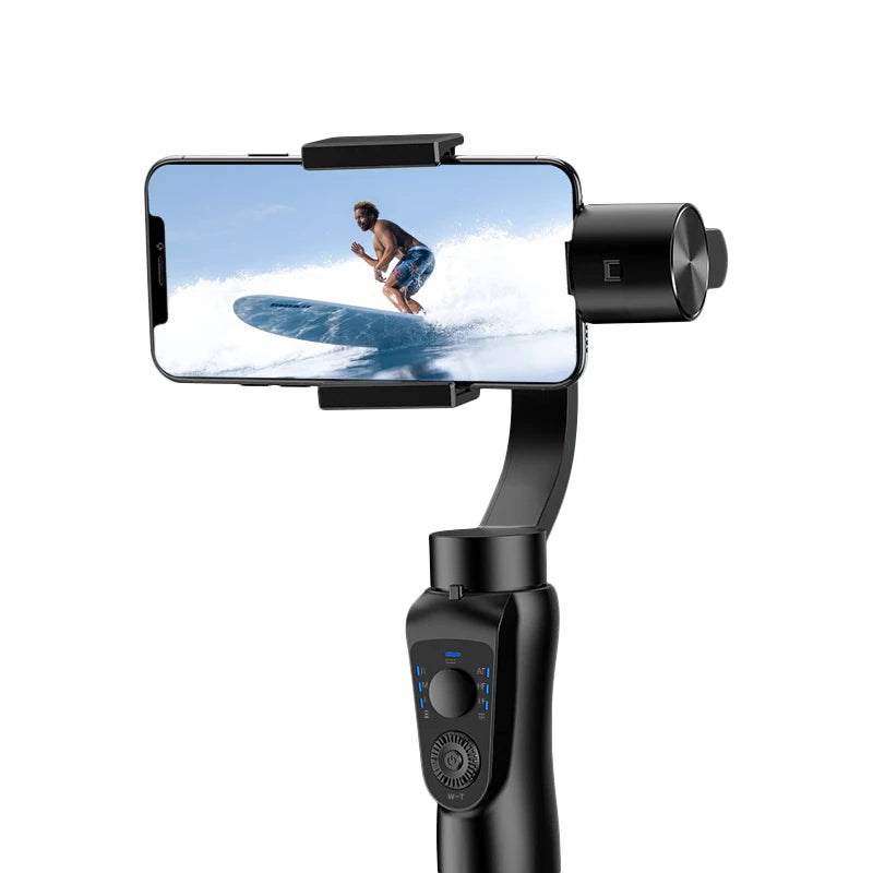 Stabilized Handheld Mobile Gimbal Camera Stabilisateur Smartphone Telephone Gimball Phone Stabilizer For Dslr Black Gimbal Stablizers auto face tracking automatic selfie sticks blogging accessories camera stablizer electronics Gimbal handheld stablizer intelligent face tracking matchless online mobile phone accessories for blogging portable auto balance selfie stick selfie sticks tripod selfie tripod video video camera and mobile video accessories video devices video holder