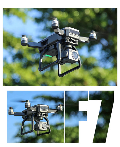 HOSHI SJRC F7 PRO GPS Drone 4K Dual HD Camera 3 Axis Gimbal Aerial Photography Brushless Motor Quadcopter RC Distance 3km Drones 4k 5g bluetooth 5g connection 6k 8k drone drone for video making drone with video camera matchless online RC drone with 360 video camera remote controlled drone with 360 camera versatile camera and drone video video making