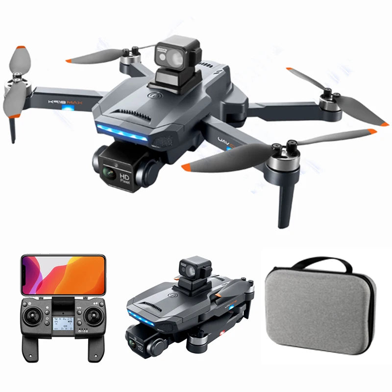 1500M RC Distance 25 Minutes Battery Life Brushless Motor Laser Avoidance GPS Return 4K ESC Dual Camera Drone K918 Max Drones drone with bag drone with cameras drones long distance control matchless online video video making