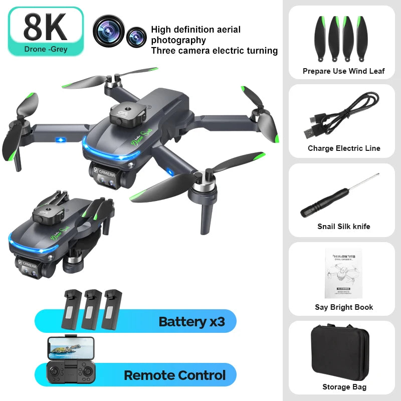 S118 Drone with 4K Professional Dual Camera 5G WIFI 360 Obstacle Avoidance FPV Brushless Motor RC Quadcopter Mini Drone S118 drone Black Dual Camera 3B S118 drone Drones 4k 5g bluetooth 5g connection 6k 8k drone drone for video making drone with video camera matchless online RC drone with 360 video camera remote controlled drone with 360 camera versatile camera and drone video video making