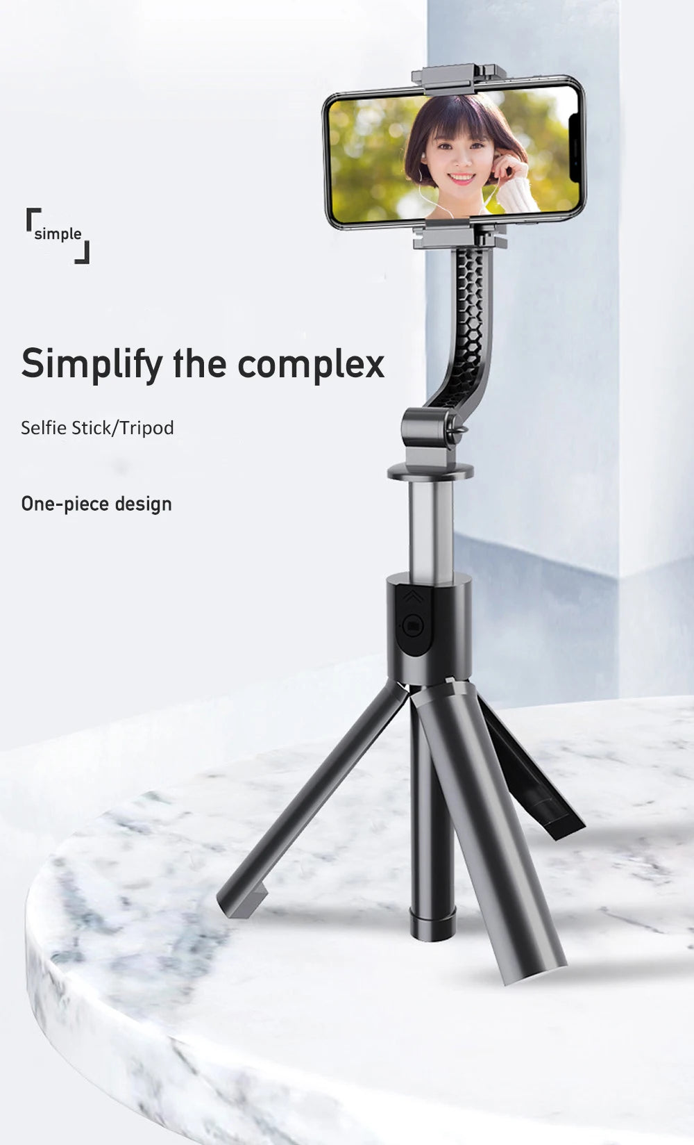 Single Axis Wireless Handheld Gimbal H5 Stabilizer Anti-Shake Tripod Bracket Smartphone Camera Action Handheld Gimbal Stabilizer Tripods & Monopods auto face tracking automatic selfie sticks blogging accessories camera stablizer electronics handheld stablizer intelligent face tracking matchless online mobile phone accessories for blogging portable auto balance selfie stick selfie sticks tripod selfie tripod video video camera and mobile video accessories video devices video holder