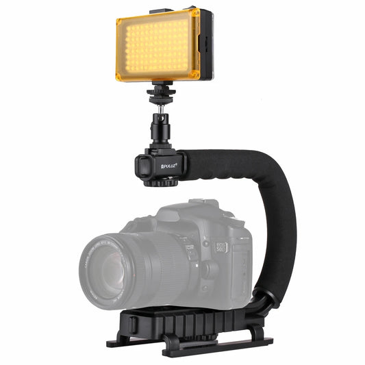 Hot Sale Puluz Action Camera Stabilizer LED Studio Light Kit Handheld Gimble Camera Stabilizer For Video Camera