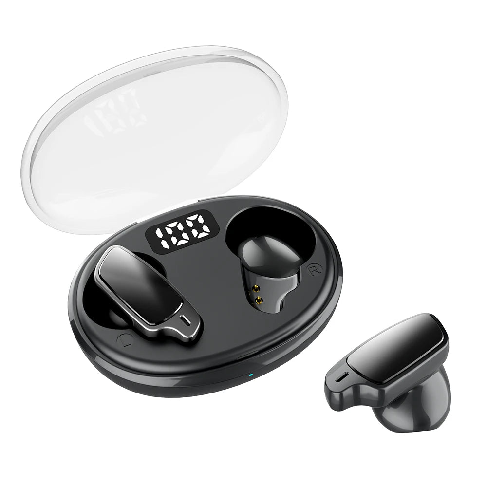 Trulyway J152 True Wireless Earbuds Led Power Display Earphone Invisible Wireless TWS Bluetooth Earphones 5.1 Black J152 TWS Headphones & Earbuds audio bluetooth headphones certified headphone earbud electronics in ear headphone matchless online