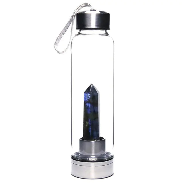 500ml Natural Crystal Water Bottle Blue1 401-500ml Water Bottles crystal water bottle dinning dinning table home New Arrival water bottle