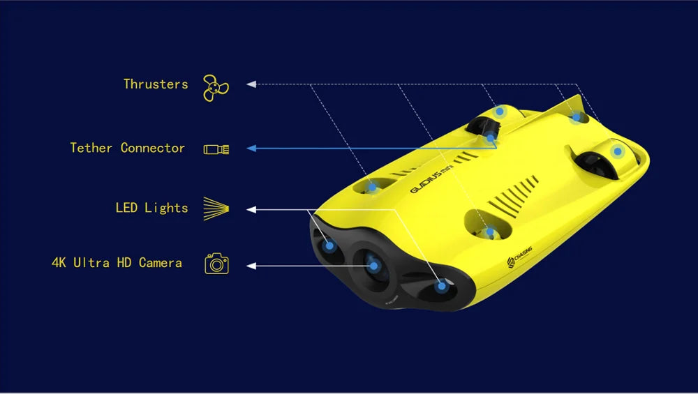 Professional Underwater Drone Gladius mini with 12MP Camera and 100M Depth Swimming Fishing Drone Drones 4k 5g bluetooth 5g connection 6k 8k drone drone for video making drone with video camera matchless online RC drone with 360 video camera remote controlled drone with 360 camera versatile camera and drone video video making