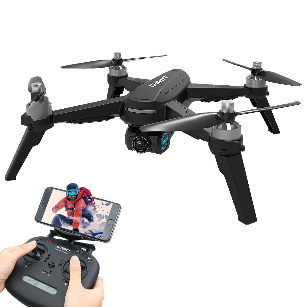 JJPRO X5 EPIK RC Drone 2K 5G Wifi FPV Camera GPS Positioning Follow Me Altitude Hold Drone Brushless Motor RC Quadcopter Drones 6-axis gyro drone drone for video making drone with video camera electronics RC drone with 360 video camera remote controlled drone with 360 camera versatile camera and drone video video devices video making