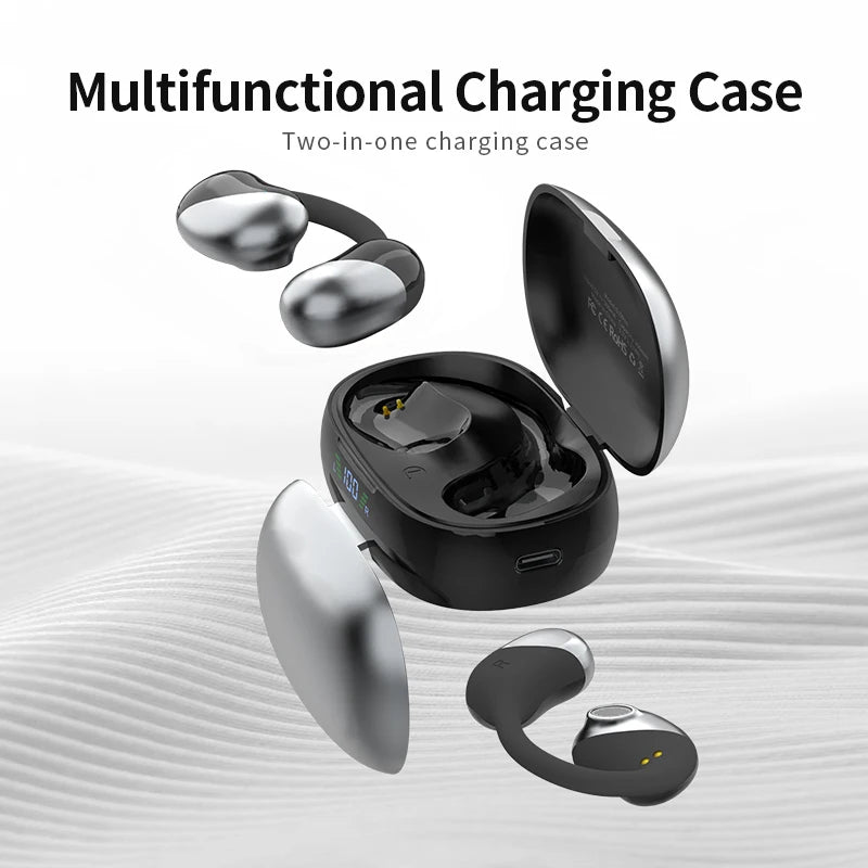 Quality Wholesale OWS Silicon Ear Hook Headset Single Ear Open-Ear Wireless Bluetooth Earphones Running Sports IPX Waterproof Headphones & Earbuds audio bluetooth headphones certified headphone earbud electronics in ear headphone matchless online