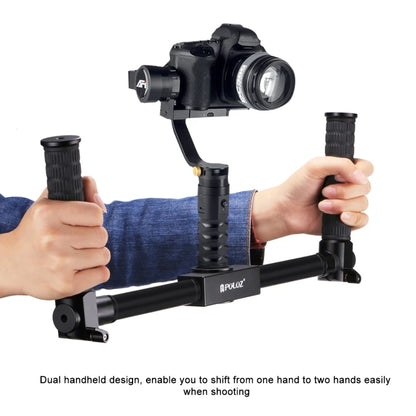 Lightweight and durable Dual Handheld Grip Aluminum Tube Stabilizer Gimbal Stablizers auto face tracking automatic selfie sticks blogging accessories camera stablizer electronics Gimbal handheld stablizer intelligent face tracking matchless online mobile phone accessories for blogging portable auto balance selfie stick selfie sticks tripod selfie tripod video video camera and mobile video accessories video devices video holder